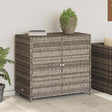 Vidaxl tuinkast 83x45x76 cm poly rattan grijs