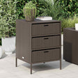 Vidaxl tuinkast 55x59x80 cm poly rattan bruin