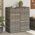 Vidaxl tuinkast 105x55x113 cm poly rattan grijs