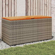 Vidaxl tuinbox 110x50x54 cm poly rattan en acaciahout grijs