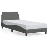 Vidaxl bedframe dover 80x200 cm stof donkergrijs