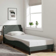 Vidaxl bedframe dover 80x200 cm stof donkergrijs