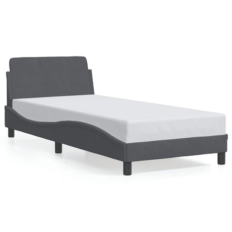 Vidaxl bedframe dover 80x200 cm fluweel donkergrijs