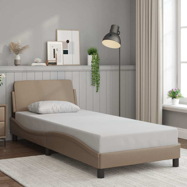 Vidaxl bedframe dover kunstleer cappucinnokleurig 80x200 cm