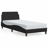Vidaxl bedframe met hoofdeinde dover 90x190 cm stof zwart
