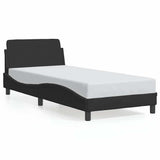 Vidaxl bedframe met hoofdeinde dover 90x190 cm fluweel zwart
