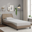 Vidaxl bedframe dover kunstleer cappuccinokleurig 90x200 cm
