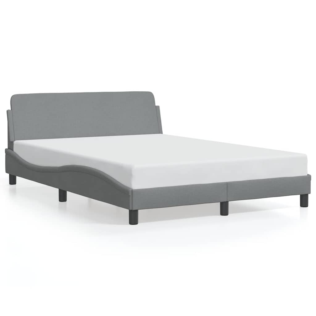 Vidaxl bedframe dover 120x200 cm stof lichtgrijs