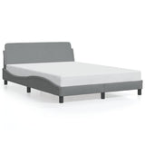 Vidaxl bedframe dover 120x200 cm stof lichtgrijs