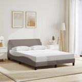Vidaxl bedframe dover 120x200 cm stof taupe
