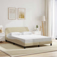 Vidaxl bedframe dover 120x200 cm stof crèmekleurig