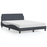 Vidaxl bedframe dover 120x200 cm fluweel donkergrijs
