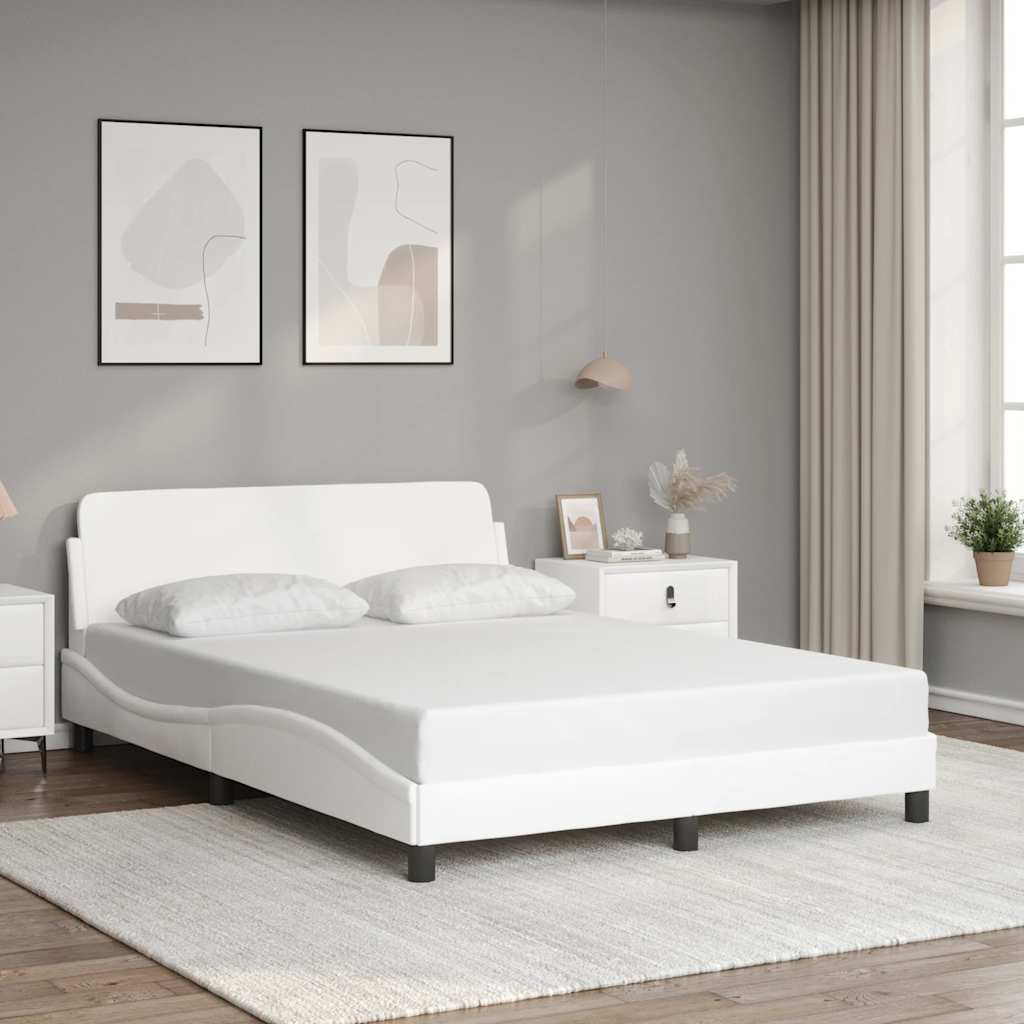 Vidaxl bedframe dover kunstleer wit 120x200 cm