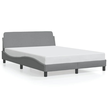 Vidaxl bedframe dover stof lichtgrijs 140x190 cm