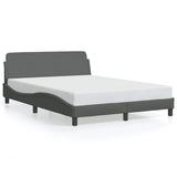 Vidaxl bedframe dover stof donkergrijs 140x190 cm