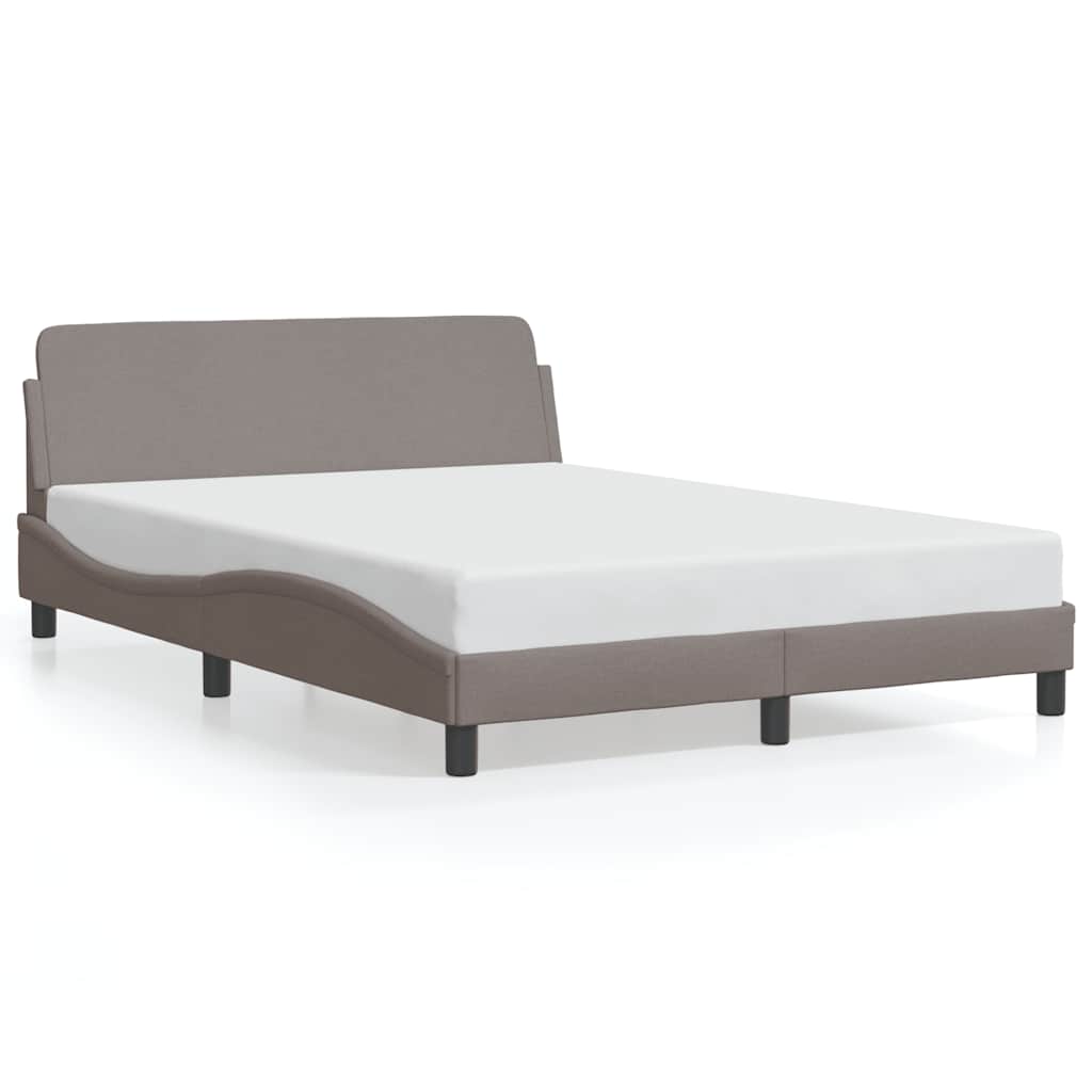 Vidaxl bedframe dover stof taupe 140x190 cm