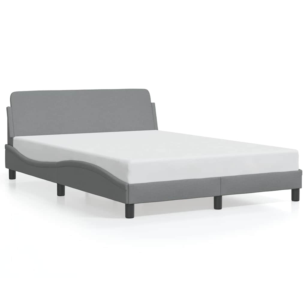 Vidaxl bedframe dover stof lichtgrijs 140x200 cm
