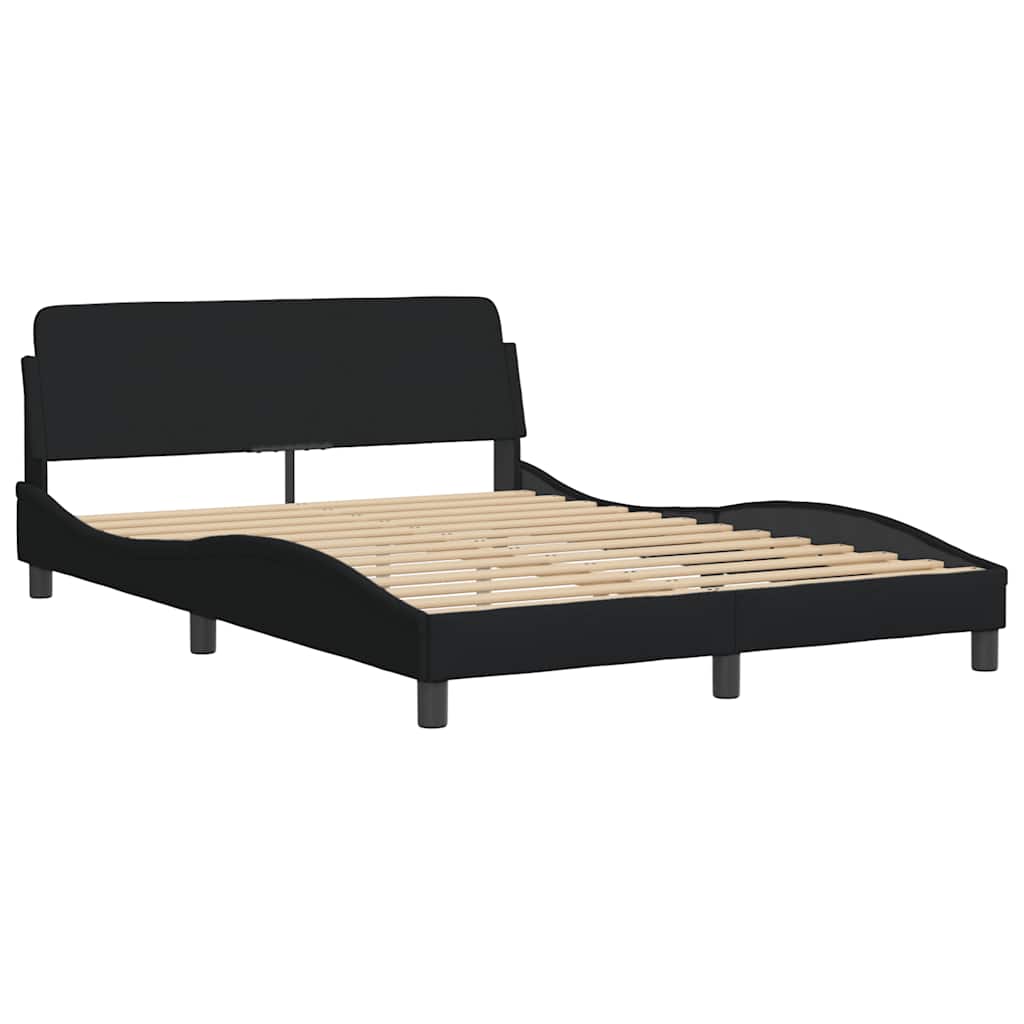 Vidaxl bedframe dover stof zwart 140x200 cm