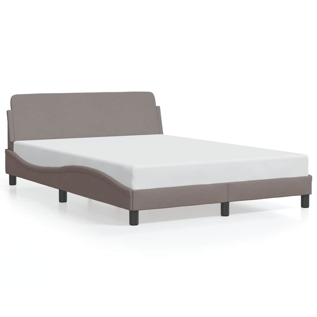 Vidaxl bedframe dover stof taupe 140x200 cm