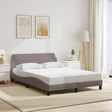 Vidaxl bedframe dover stof taupe 140x200 cm