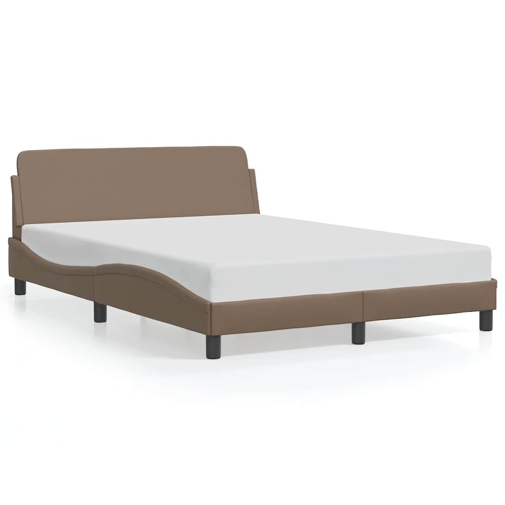 Vidaxl bedframe dover kunstleer cappuccinokleurig 140x200 cm
