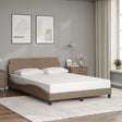 Vidaxl bedframe dover kunstleer cappuccinokleurig 140x200 cm