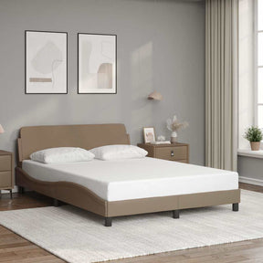 Vidaxl bedframe dover kunstleer cappuccinokleurig 140x200 cm