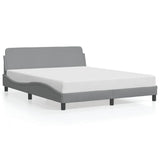 Vidaxl bedframe dover stof lichtgrijs 160x200 cm