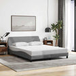 Vidaxl bedframe dover stof lichtgrijs 160x200 cm