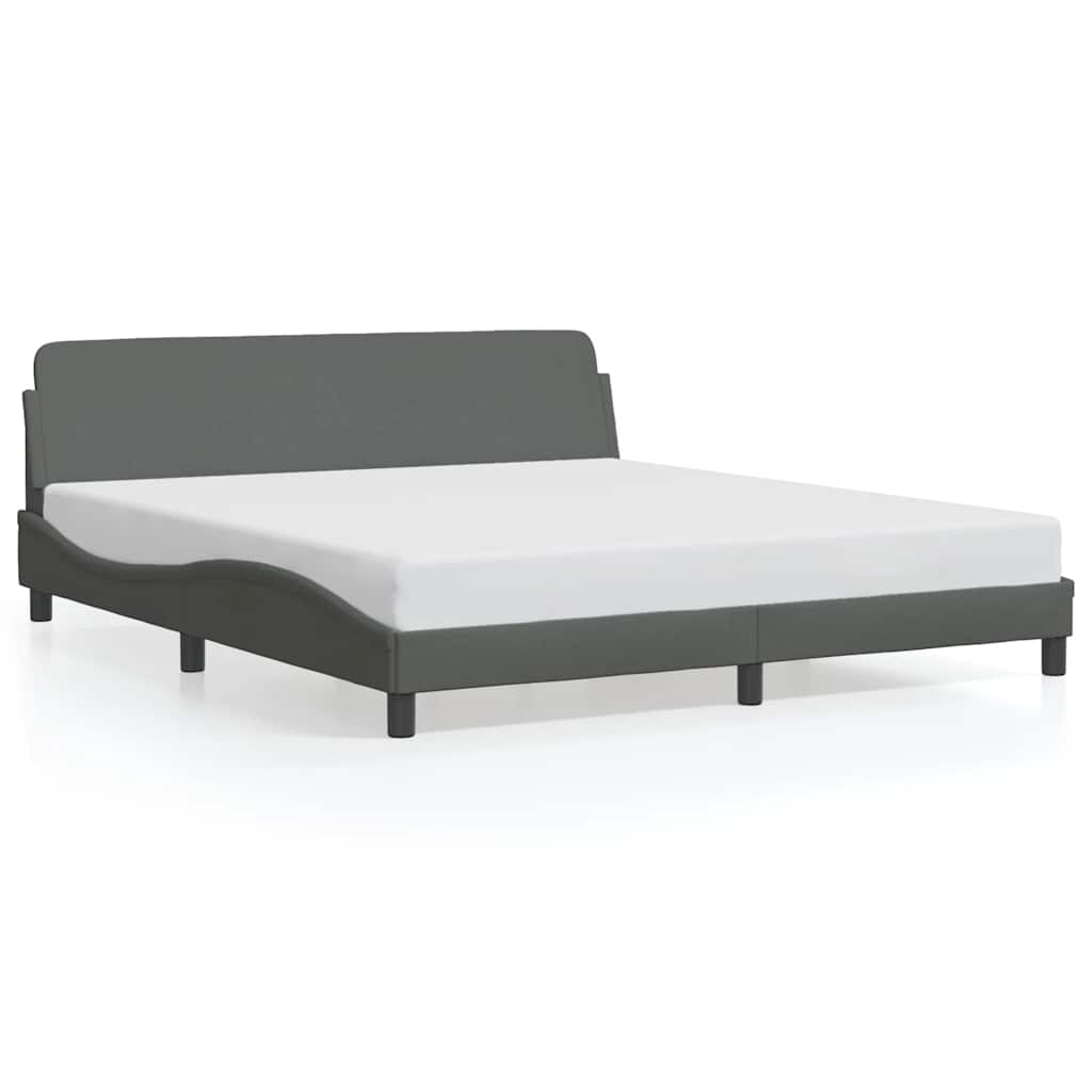 Vidaxl bedframe dover stof donkergrijs 160x200 cm