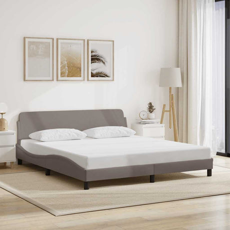 Vidaxl bedframe dover stof taupe 180x200 cm