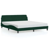 Vidaxl bedframe dover 180x200 cm fluweel donkergroen