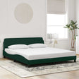 Vidaxl bedframe dover 180x200 cm fluweel donkergroen