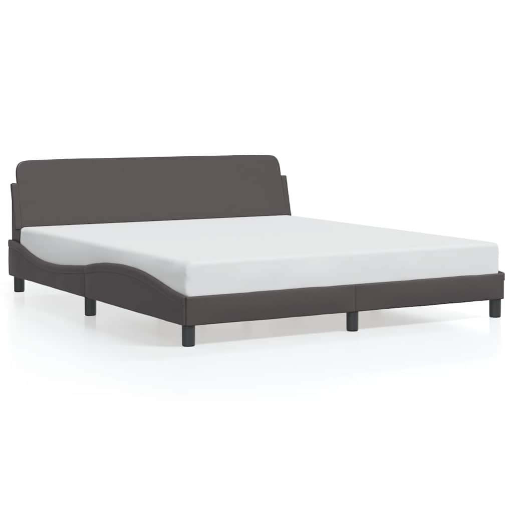 Vidaxl bedframe dover kunstleer grijs 180x200 cm