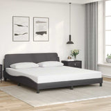 Vidaxl bedframe dover kunstleer grijs 180x200 cm