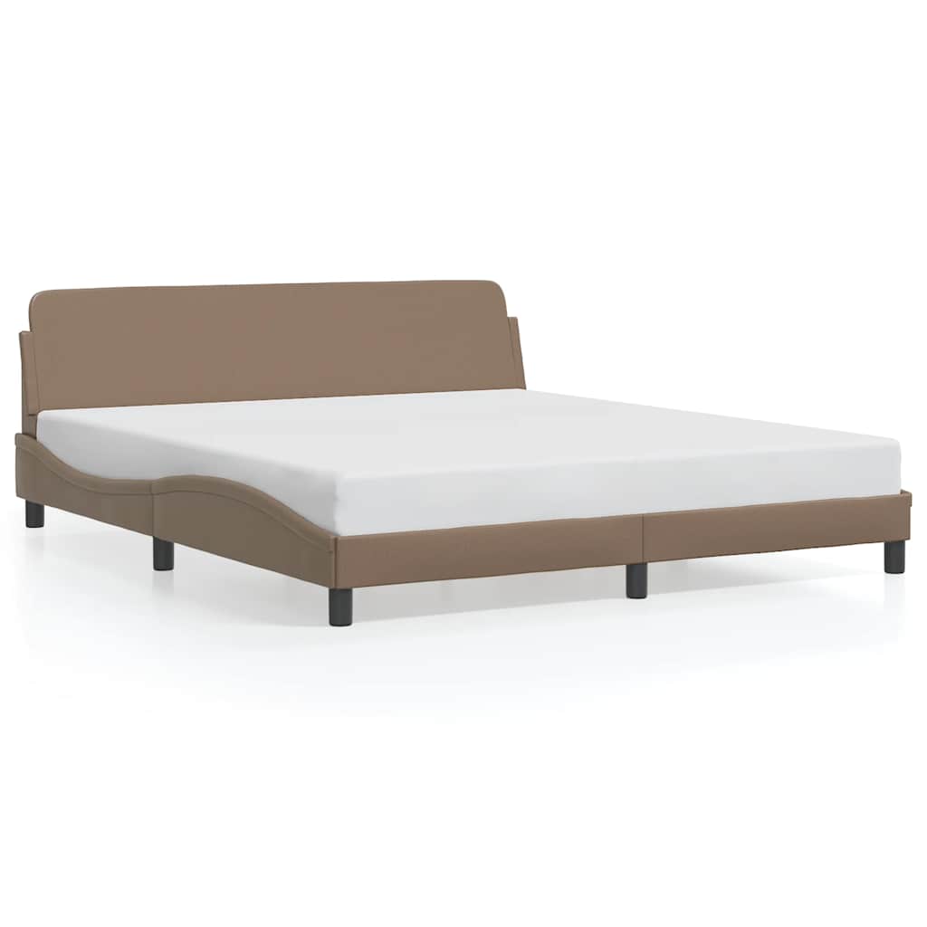 Vidaxl bedframe dover kunstleer cappuccinokleurig 180x200 cm