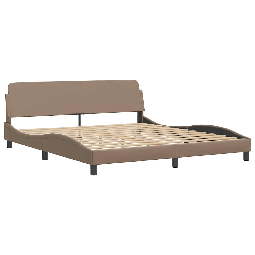 Vidaxl bedframe dover kunstleer cappuccinokleurig 180x200 cm