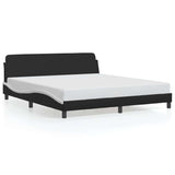 Vidaxl bedframe dover kunstleer zwart en wit 180x200 cm