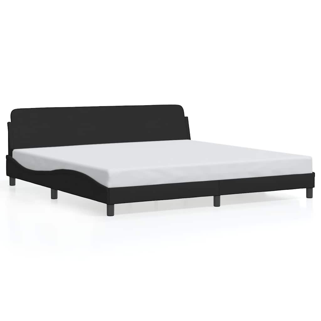 Vidaxl bedframe dover stof zwart 200x200 cm