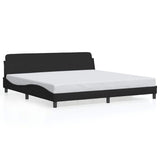 Vidaxl bedframe dover stof zwart 200x200 cm