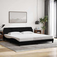 Vidaxl bedframe dover stof zwart 200x200 cm