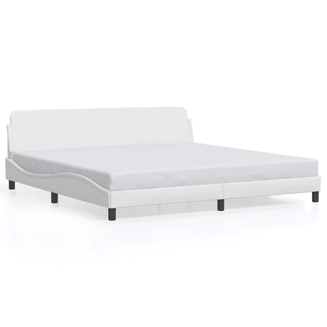Vidaxl bedframe dover kunstleer wit 200x200 cm