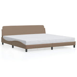 Vidaxl bedframe dover kunstleer cappuccinokleurig 200x200 cm