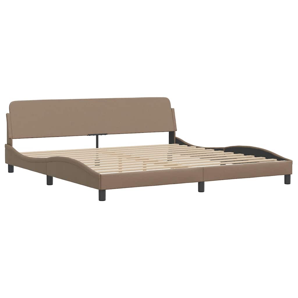 Vidaxl bedframe dover kunstleer cappuccinokleurig 200x200 cm