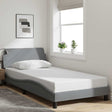 Vidaxl bedframe dover stof lichtgrijs 100x190 cm