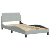 Vidaxl bedframe dover fluweel lichtgrijs 100x203 cm