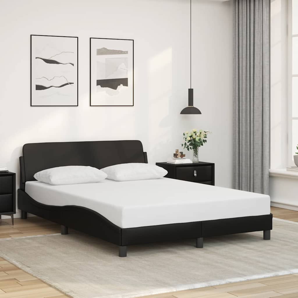 Vidaxl bedframe dover kunstleer zwart 137x190 cm