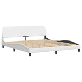 Vidaxl bedframe dover kunstleer wit 183x213 cm