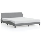 Vidaxl bedframe dover lichtgrijs 180x200 cm stof