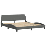 Vidaxl bedframe dover donkergrijs 180x200 cm stof